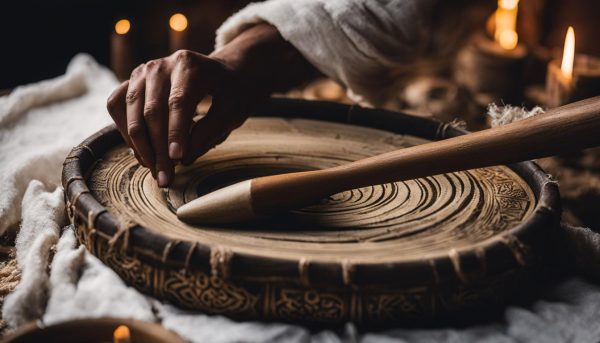 entretien du tambour chamanique